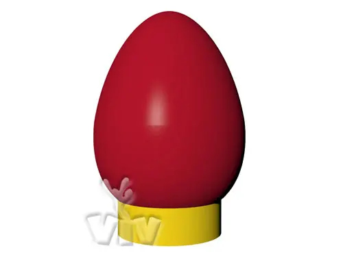 Balloon `hard boiled egg` with wide base 7 m commercial promotional inflatable balloon