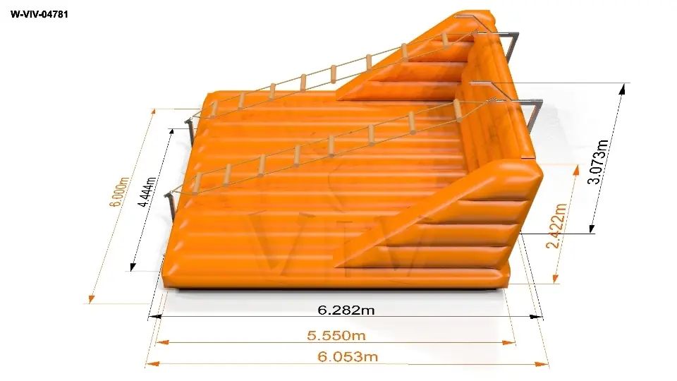 Ladders Pirates 6.3 x 6.0 x 3.1 m commercial inflatable action game